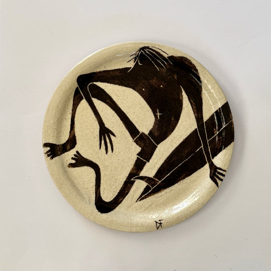 Reclining surfer platter